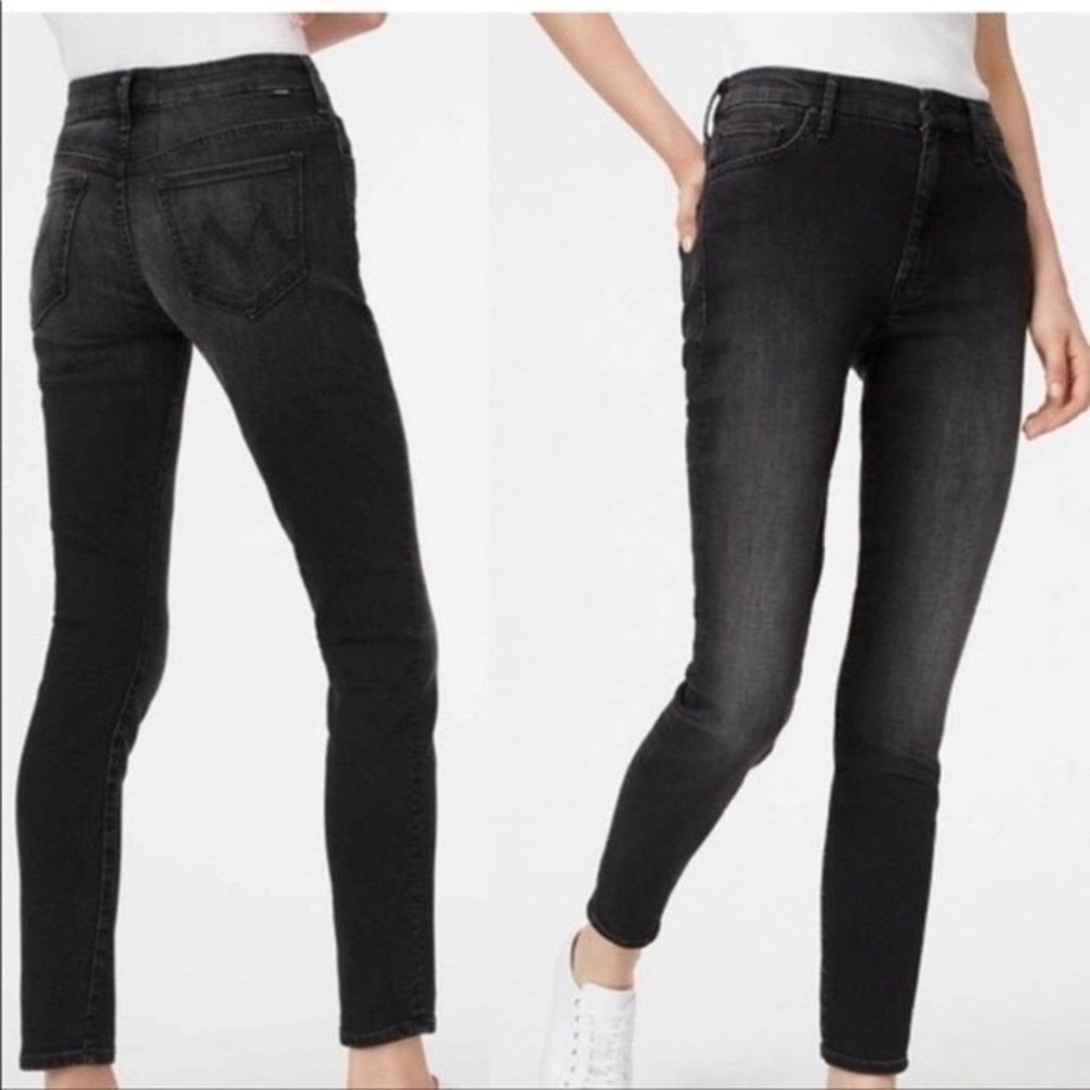 Mother The Looker Night Hawk Women's Black Skinny‎ Jeans Sz 24